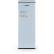 Schneider SCDD208VBL retro jaren 50 koelkast - blauw