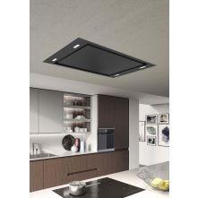 Senza Nome Vento 90 B inbouw plafond afzuigkap - zwart - 90 cm.