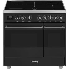 Smeg C92IMAN9 inductie fornuis met 2 ovens - antraciet - outlet