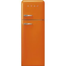 Smeg FAB30ROR5 rechtsdraaiende retro koelkast - oranje