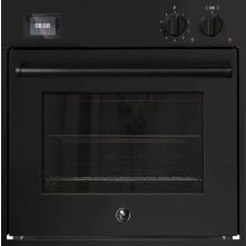 Steel EQFE6 NF inbouw oven met draaispit - mat zwart