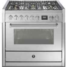 Steel GQ9S-4M fornuis - combi stoomoven - 90 cm. breed