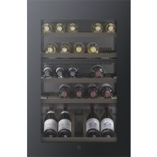 V-Zug Winecooler 90 SL inbouw wijnkoelkast - nis 88 cm - zwart glas linksdraaiend