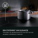 AEG TII84B00FZ inductie kookplaat met SaphirMatt glas - 80 cm.