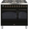 Boretti VPNO946ZWG fornuis gasoven zwart