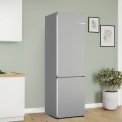 Bosch KGN392LAF vrijstaande koelkast - rvs-look
