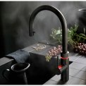Quooker COMBI+ Flex ZWART- kokend water kraan met boiler