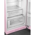 Smeg FAB30RPK5 rechtsdraaiende retro koelkast - roze