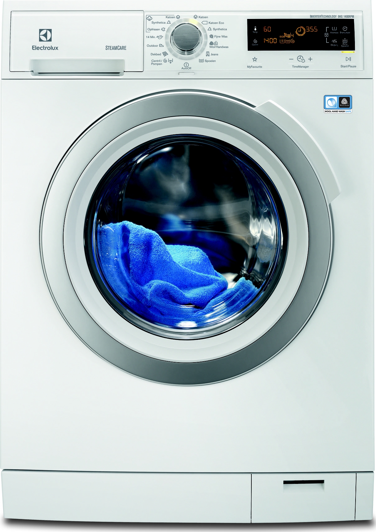 textuur Bloeien Transparant EWF1497HNW Electrolux wasmachine, 9 kg. en 1400 toeren
