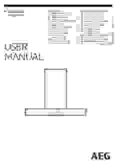 Gebruiksaanwijzing AEG afzuigkap wand rvs DKB2630M