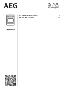 Gebruiksaanwijzing AEG fornuis inductie rvs CIB6646ABM