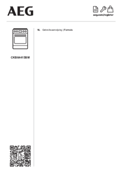 Gebruiksaanwijzing AEG fornuis rvs CKB64415BM