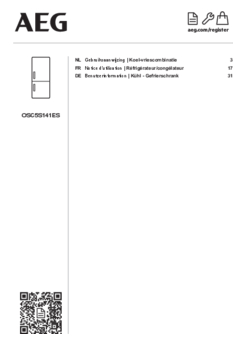 Gebruiksaanwijzing AEG koelkast inbouw OSC5S141ES