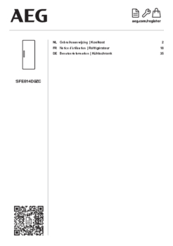 Gebruiksaanwijzing AEG koelkast inbouw SFE814D9ZC