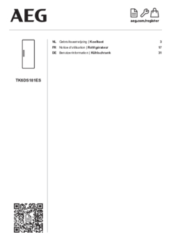 Gebruiksaanwijzing AEG koelkast inbouw TK6FS181DS