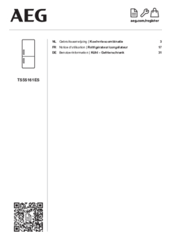 Gebruiksaanwijzing AEG koelkast inbouw TS5S161ES