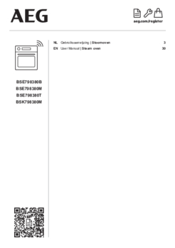 Gebruiksaanwijzing AEG oven inbouw zwart BSE798380B