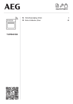 Gebruiksaanwijzing AEG oven inbouw zwart TU5PB401SB