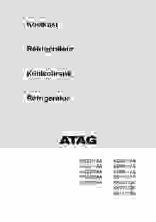 Gebruiksaanwijzing ATAG koelkast inbouw KS37102A