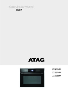 Gebruiksaanwijzing ATAG oven inbouw grijs ZX6685M