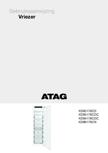 Gebruiksaanwijzing ATAG vrieskast inbouw KD86178CN