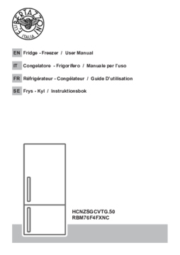 Gebruiksaanwijzing BERTAZZONI koelkast RBM76F4FXNC