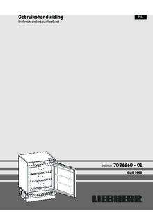 Gebruiksaanwijzing LIEBHERR koelkast inbouw SUIB 1550 26