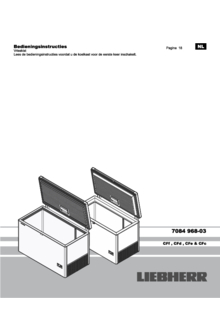 Gebruiksaanwijzing LIEBHERR vrieskist CFD 2085 26