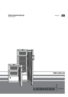 Gebruiksaanwijzing LIEBHERR wijnkoelkast WKR 1811 26