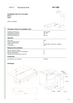 Gebruiksaanwijzing NOVY recirculatie startset 1811822
