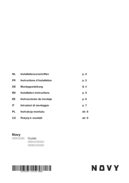 Gebruiksaanwijzing NOVY recirculatie startset 26050400