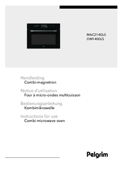 Gebruiksaanwijzing PELGRIM combi magnetron inbouw OM140GLS