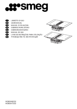 Gebruiksaanwijzing SMEG inductie kookplaat met afzuiging inbouw HOBD472D2