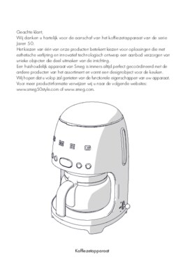 Gebruiksaanwijzing SMEG koffiemachine DCF02BLMEU