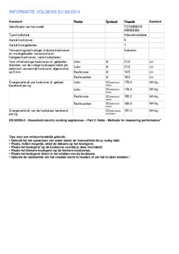 Instructie AEG kookplaat inbouw inductie TO74IB00CZ