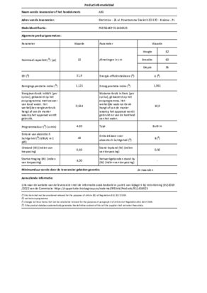 Instructie AEG vaatwasser inbouw FSE76648P