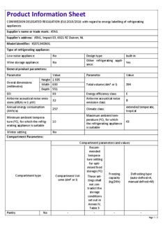 Instructie ATAG koelkast inbouw KS37194DNXL