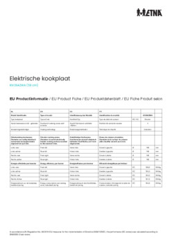 Instructie ETNA kookplaat inductie KIV364ZWA