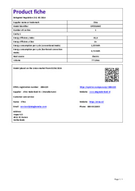 Instructie ETNA oven inbouw matzwart OPZ916MZ