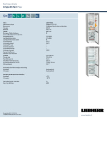 Instructie LIEBHERR koelkast CNgwd 5723 20