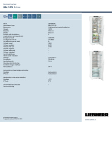 Instructie LIEBHERR koelkast RBc 525i 22