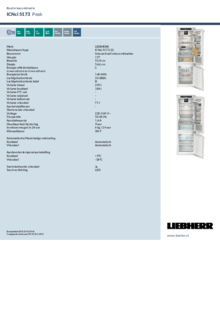 Instructie LIEBHERR koelkast inbouw ICNci 5173 22