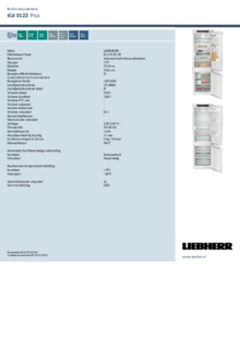 Instructie LIEBHERR koelkast inbouw ICd 5123 20