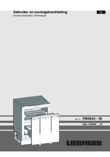 Instructie LIEBHERR koelkast onderbouw UIKO 1560 26