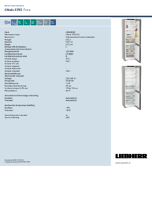 Instructie LIEBHERR koelkast rvs look CNsdc 5703 22