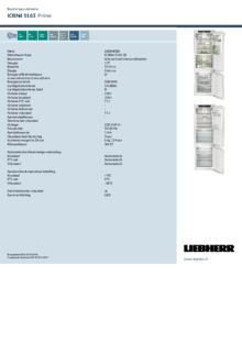 Instructie LIEBHERR professionele koelkast MRFvc3501 20