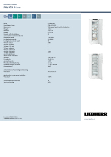 Instructie LIEBHERR vrieskast FNb 505i 22