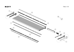 Instructie NOVY keuken verlichting SHELF PRO MINERAL WHITE 305CM