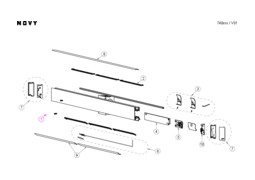 Instructie NOVY keuken verlichting WALL MINERAL WHITE 275CM