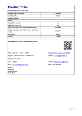 Instructie PELGRIM combi stoomoven inbouw zwart OFS860